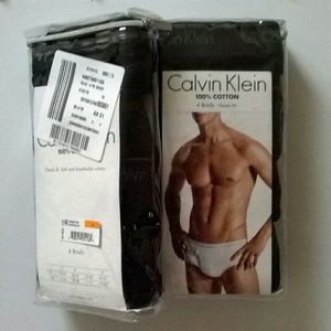 NWT, Calvin Klein 4-pack men's briefs 100% cotton